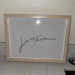 Studio McGee Glass Framed J’Taime Art Print